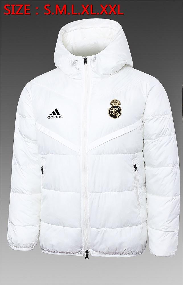 AAA Quality Real Madrid 23/24 Cotton Coat - White/Black